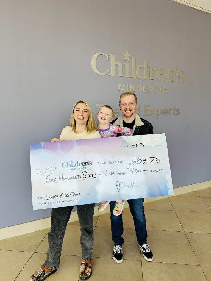 child hosting a fundraiser