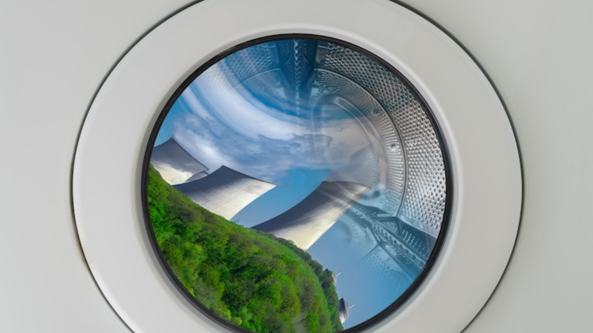 Climate pollution spinning in a washing machine