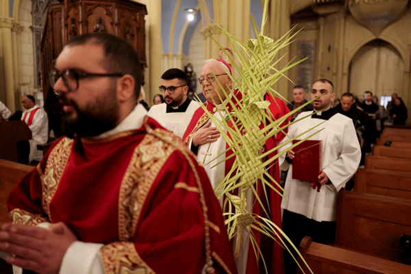 Palm Sunday Mass in Palestine