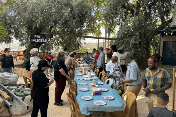 A previous Sabeel delegation in Hebron, on Oct. 17, 2025
