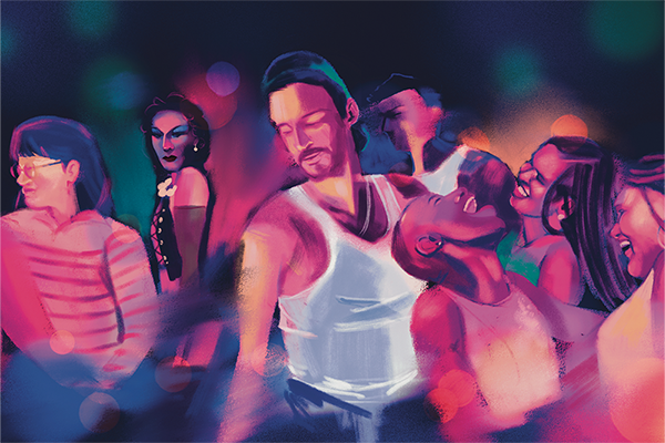 Graphic of people dancing