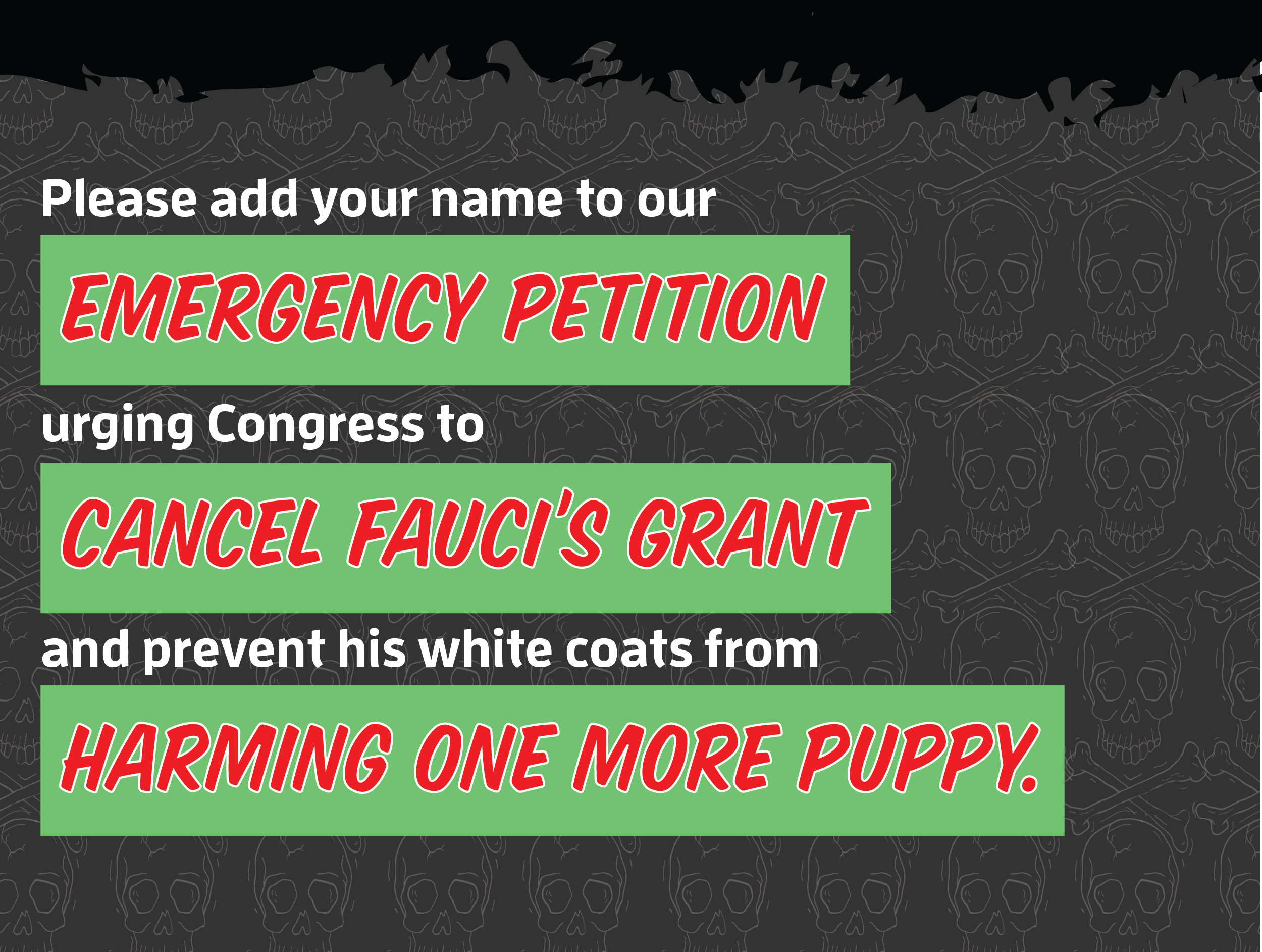 Sign the emergency petition