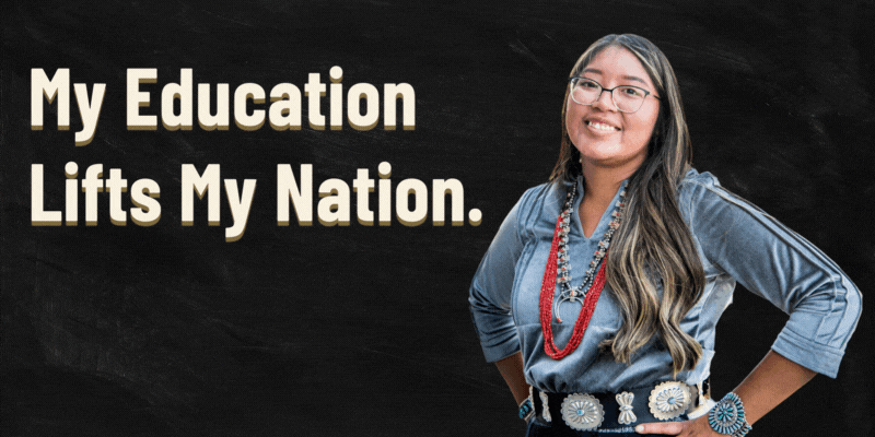 My education lifts my nation header with an animated background.
