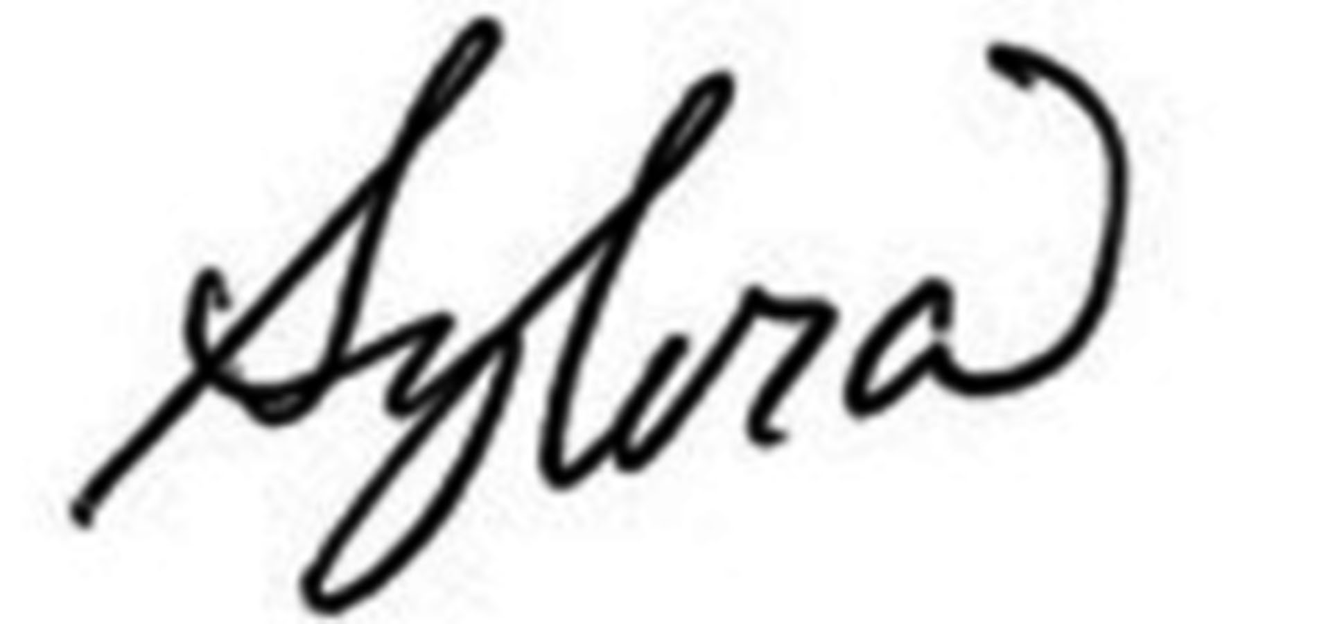 Signature of AU President Sylvia Burwell