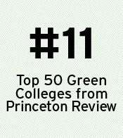 #11 Top 50 Green Colleges from Princeton Review