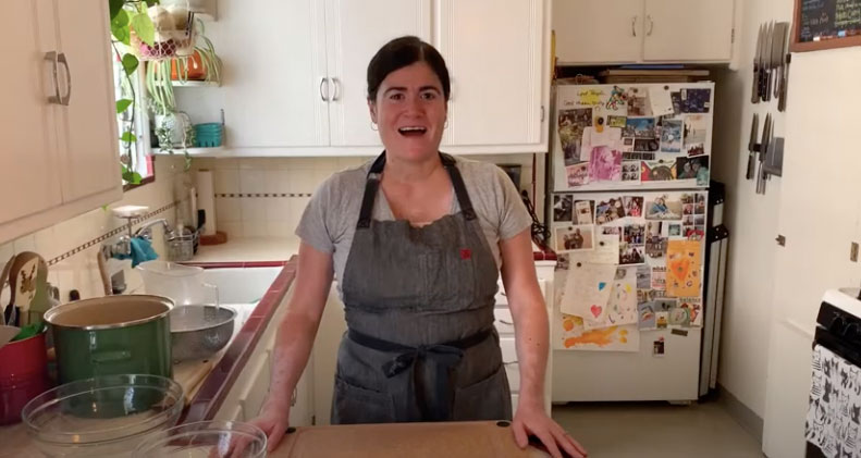 photo of a person in a kitchen