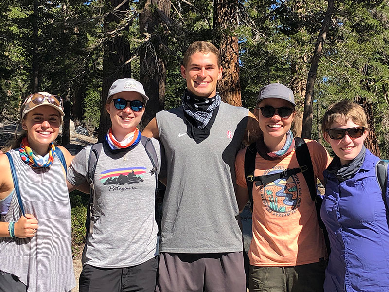 photo of young people in a forest