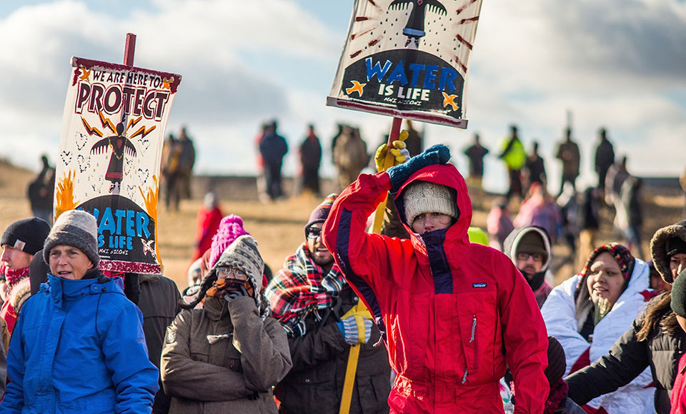 water protectors at Standing Rock