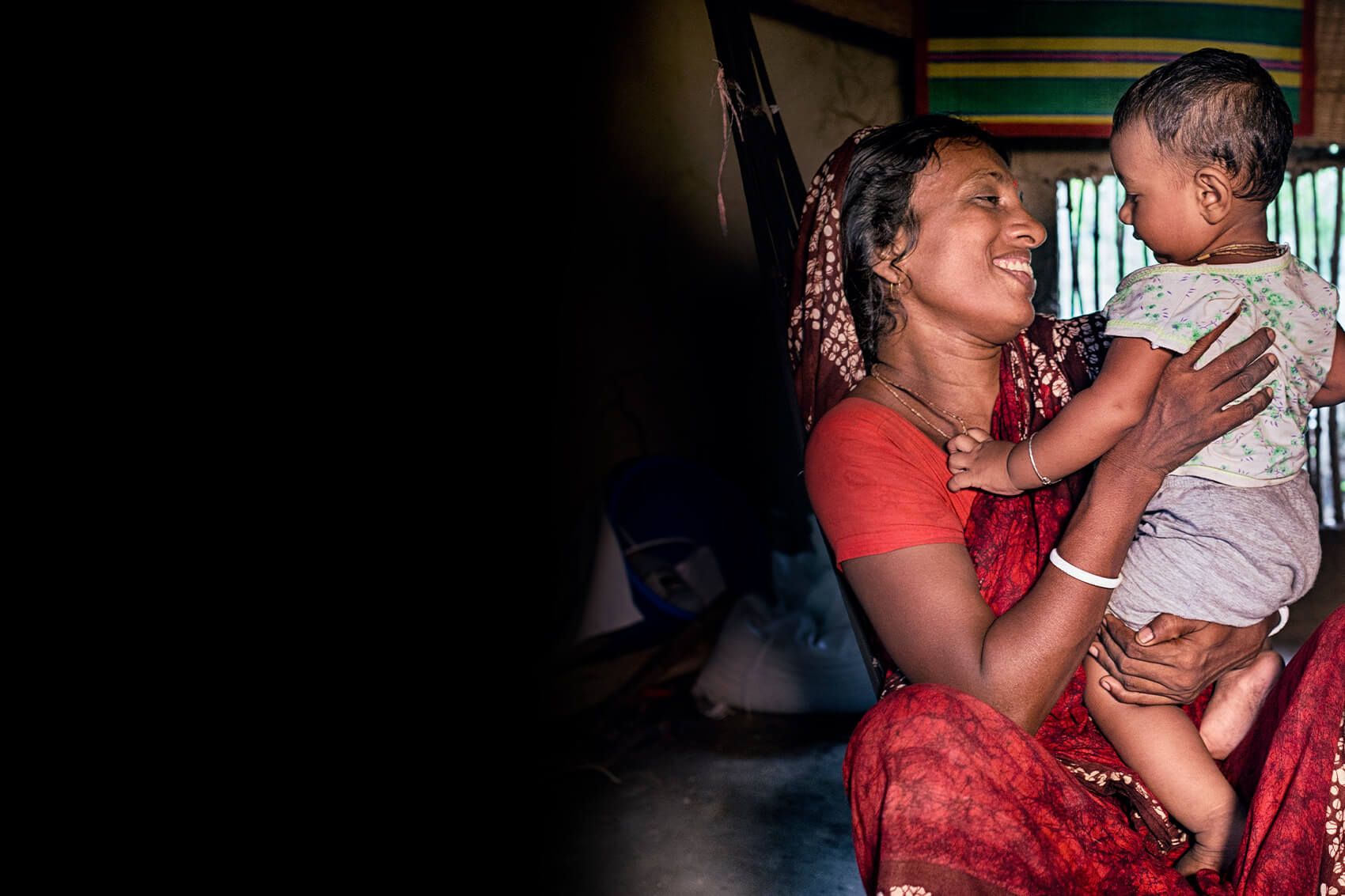Bangladeshi woman with child