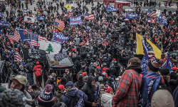 Trump supporters near the U.S. Capitol, January 2020.