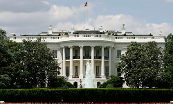 The White House is seen in May 2005, Washington, D.C.