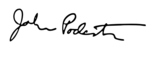 John Podesta signature. 