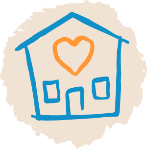 icon of house with heart