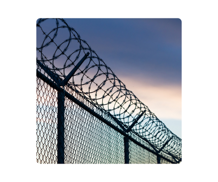 image of a chain link fence