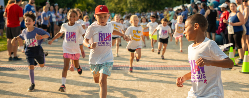 Kids running at the Dash