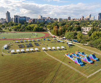 Aerial view of Corporate Cup location.