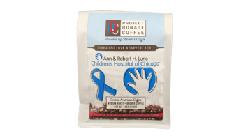 Stewarts Coffee bag of coffee beans