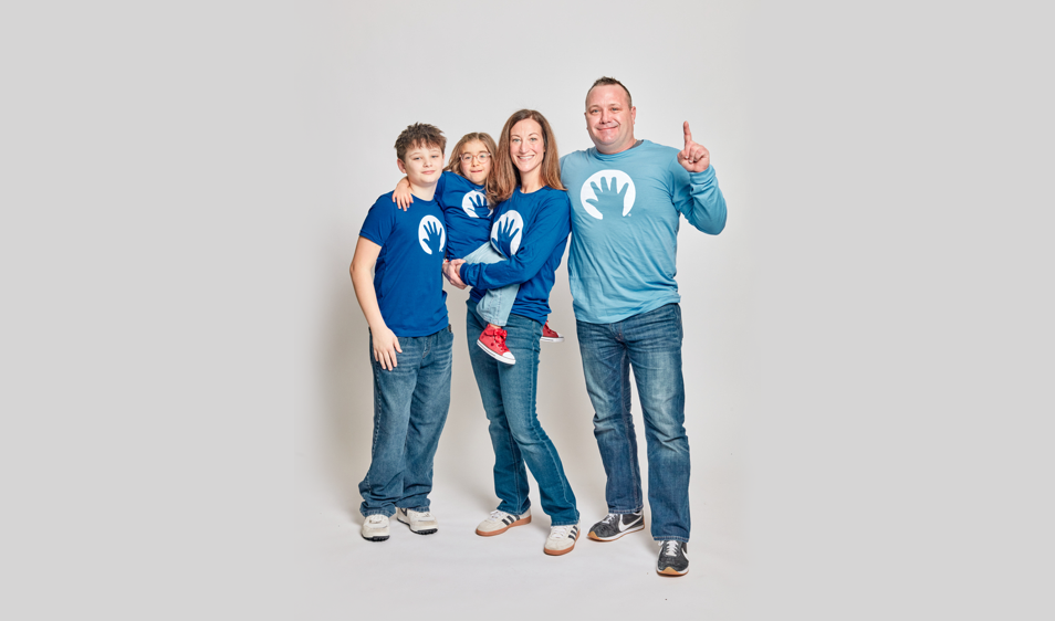 Volunteers playing instruments from patient