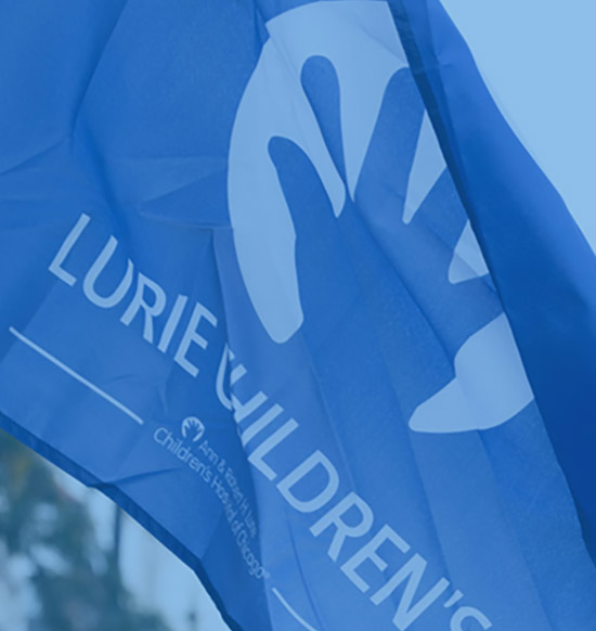 A small photo of Lurie Children's Marathon Flag.