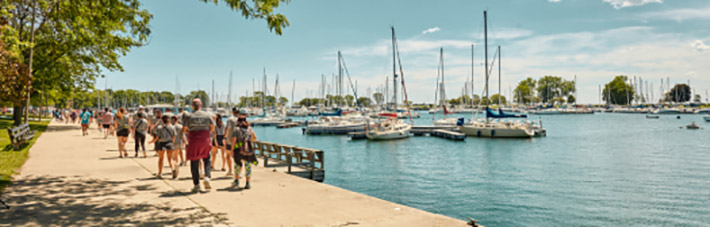 A photo of Montrose Harbor.