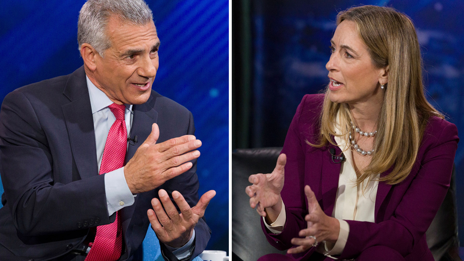 Jack Ciattarelli and Mikie Sherrill