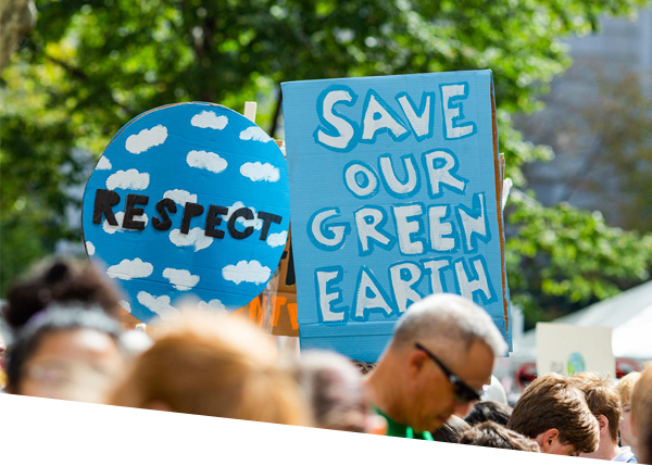 Signs from a climate march