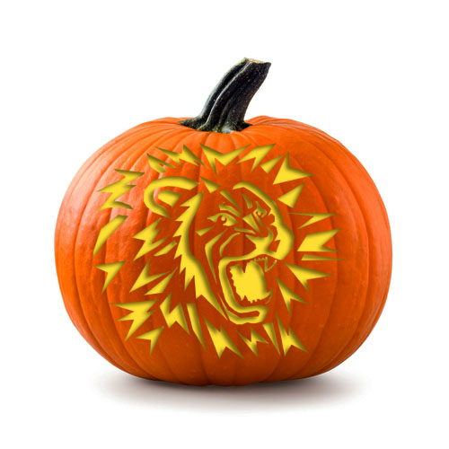 Lion Pumpkin Stencils