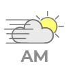 AM partly cloudy