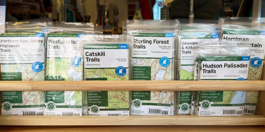 Trail Conference maps display