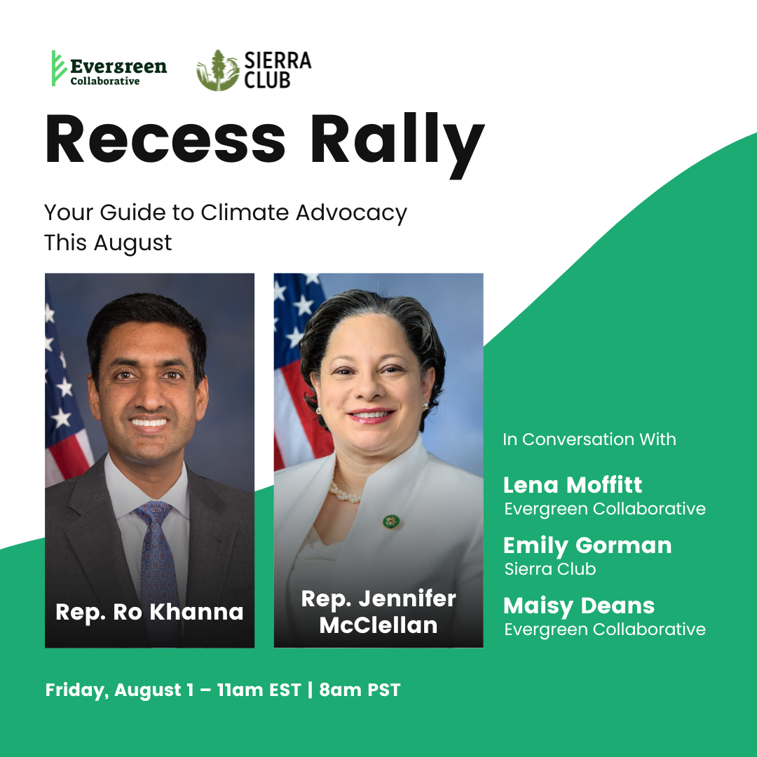 Recess Rally with Reps Khanna and McClellan