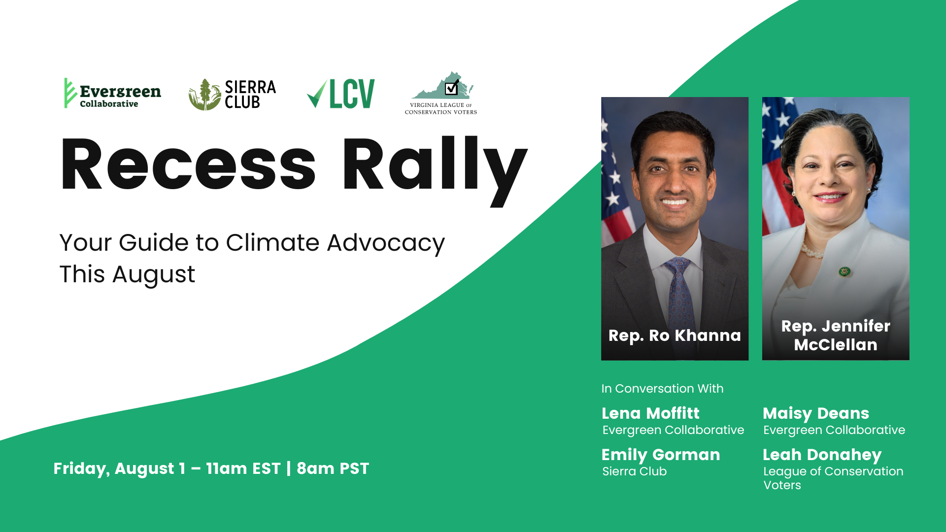 Recess Rally with Reps Khanna and McClellan