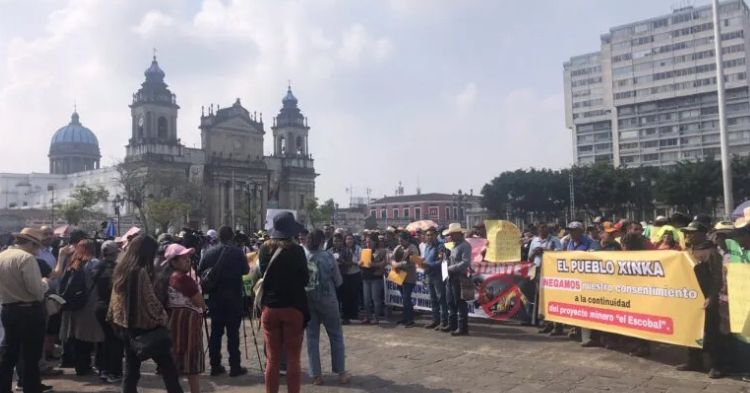 Labor Unions and Human Rights Defenders Demand Respect for Xinka People’s Right to Say “No” to Escobal Mine.