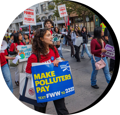 Students Walk Out, Demanding “Make Polluters Pay!”