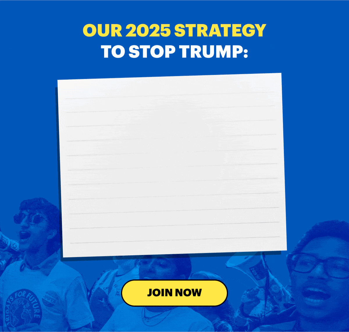 Our 2025 Strategy To Stop Trump