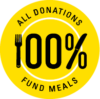 100% all donations fund meals