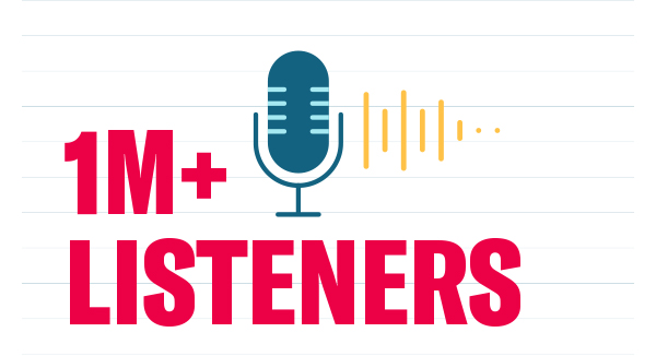 1M+ listeners graphic