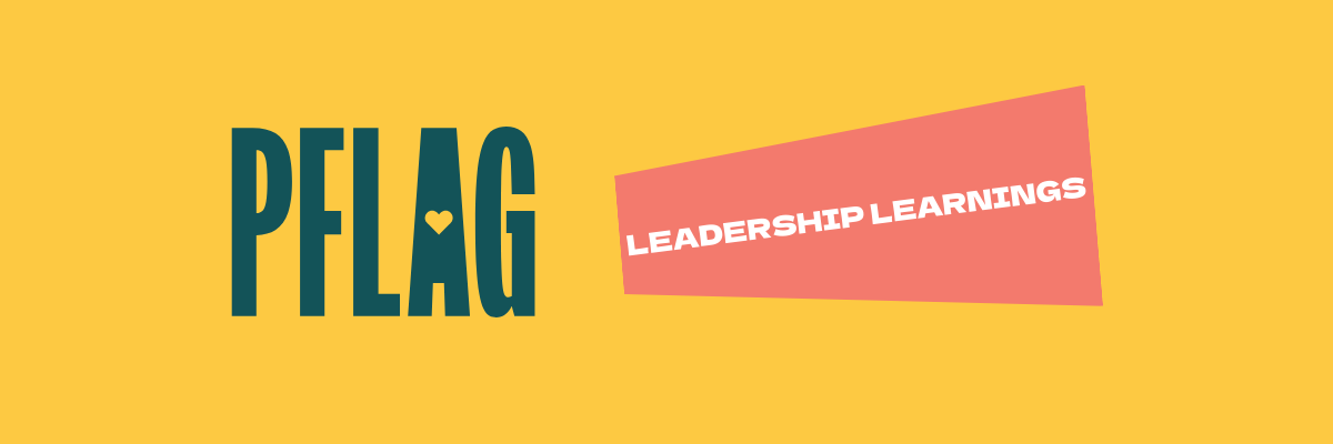 Yellow background with PFLAG logo and 